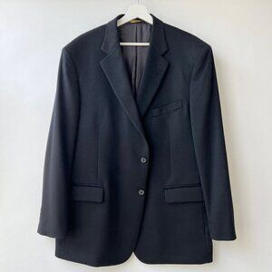 Brooks Brothers Tollegno 1900 Cashmere Madison Fit sportcoat, Black, Size 46R